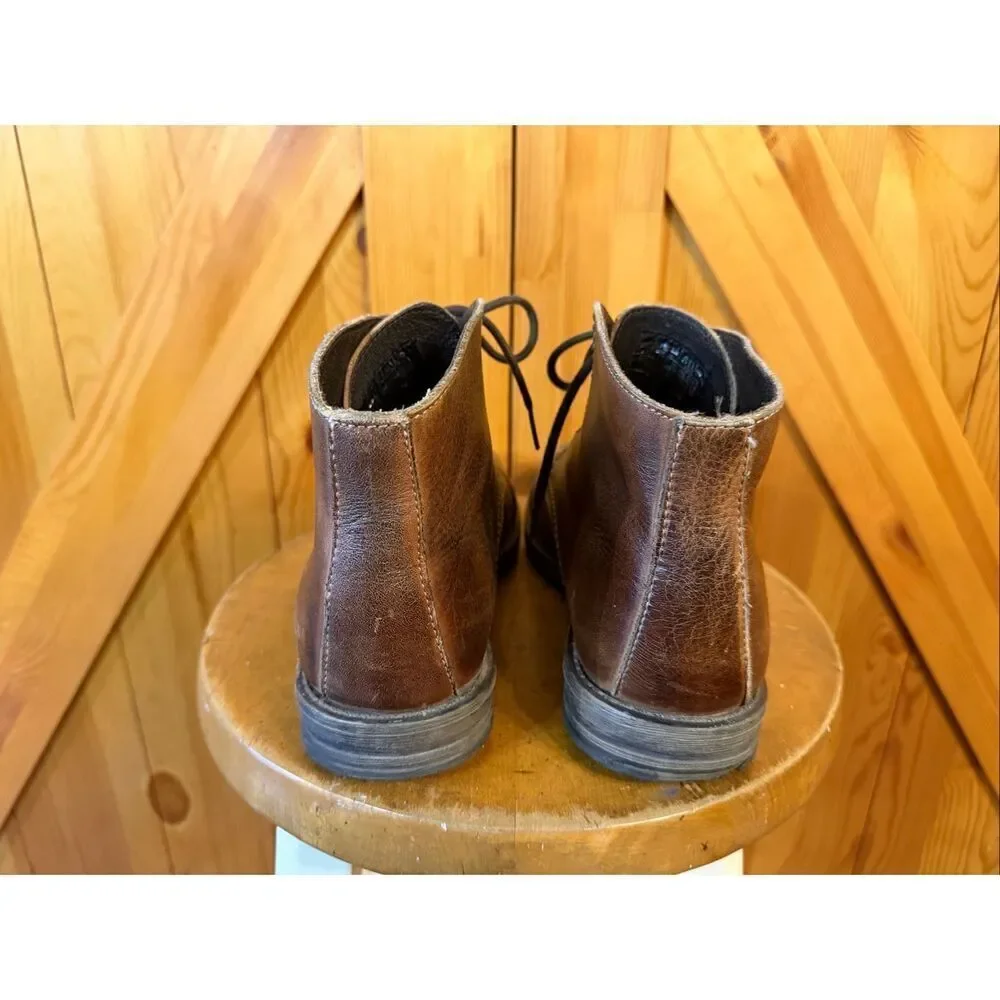 BED STU Leather Men Boots Size 10 Brown